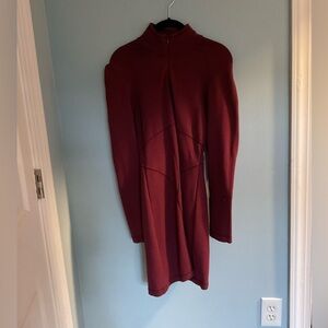 Athleta burgundy, SP, dress,